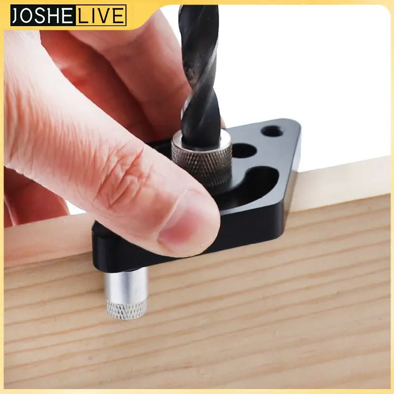 

6/8/10mm Alloy Pocket Hole Jig Self-centering Vertical Drilling Positioning Drill Guide Kit Hole Puncher Power Tool Accessories