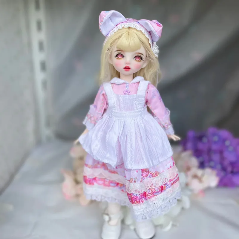 Новинка 28 см милая кукла для девочек полный комплект 1/6 Bjd с макияжем шарниры