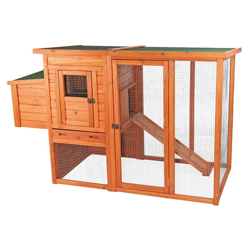 

Wooden Chicken Coop with nest house