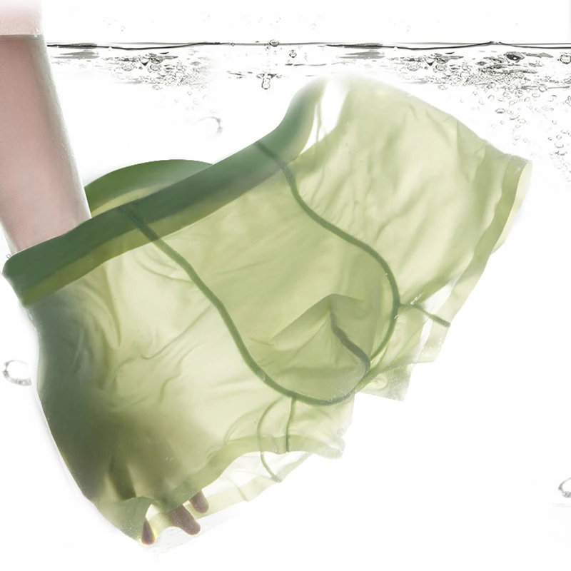 Quick Drying Men Boxers Underwear Antibacterial Underpants Ice Silk Men Shorts Breathable Elastic Male Panties Boxershorts Men