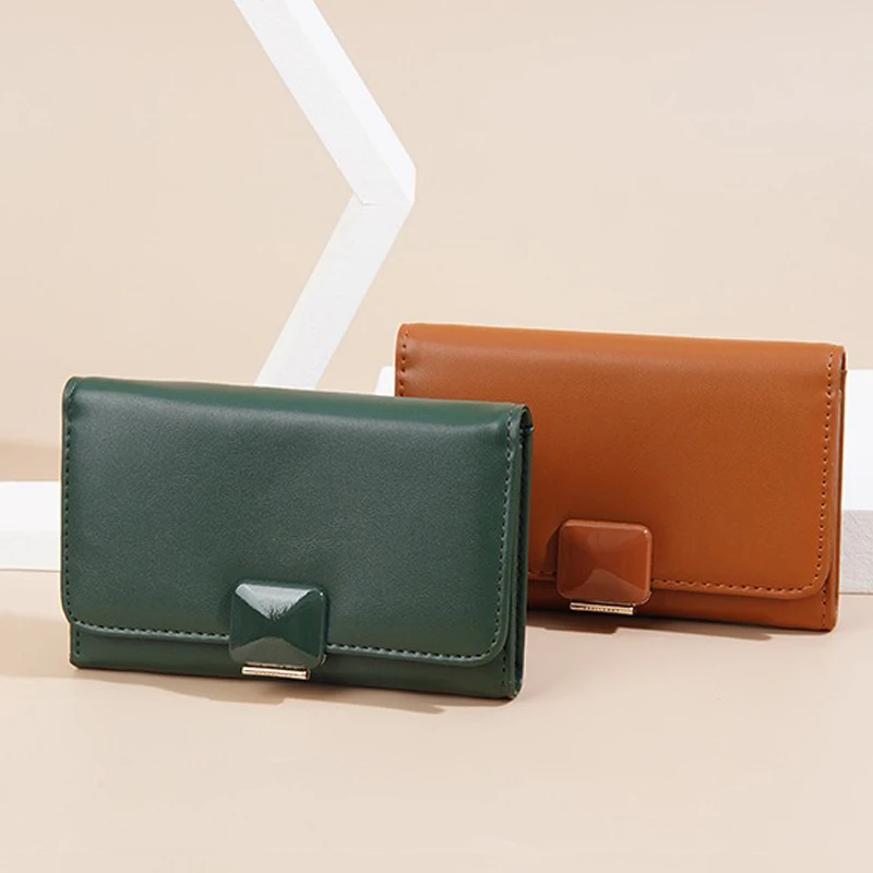 Средние кошельки для женщин Дамский кошелек Роскошный дизайнерский трендовый