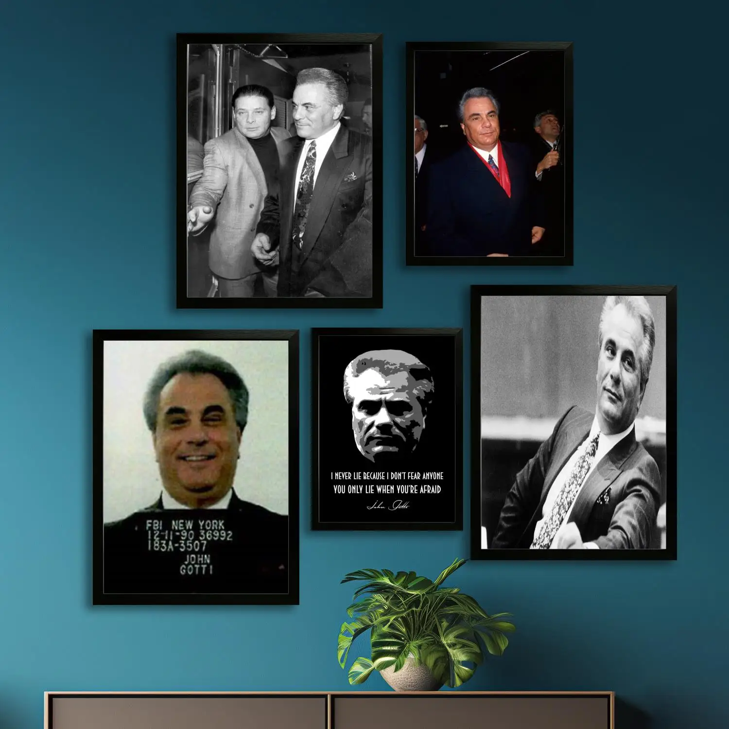 Плакат на холсте John Gotti и настенное искусство печать с изображением современная