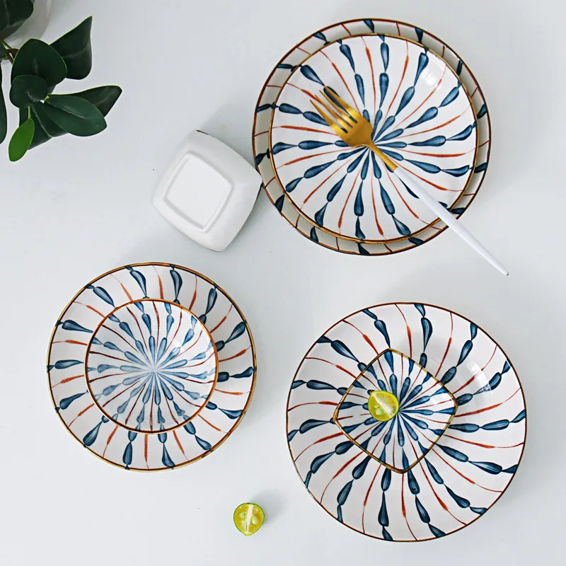 

Plate Sets Plates Dinnerware Dishes for Serving Dinner Table Complete Tableware of Dishes Pieces [object Object] Food Pottery