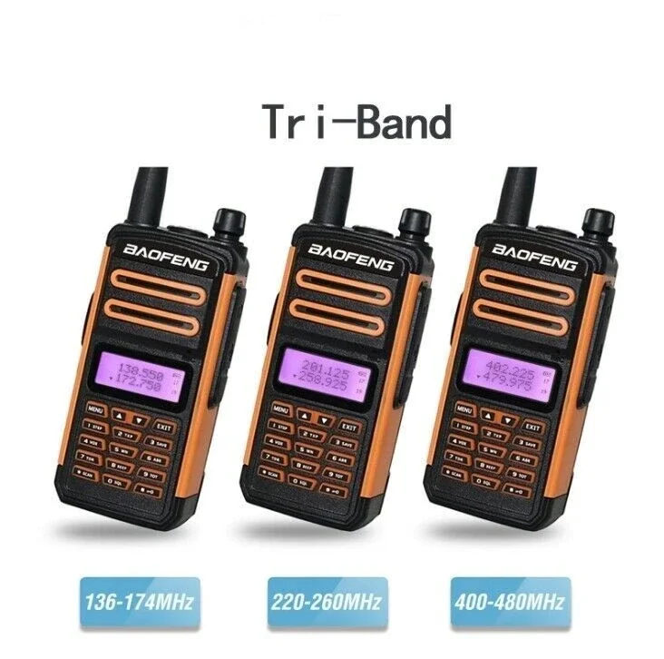 2× Digital Mobile walkie talkie 10w IP67 Baofeng BF-S5plus DMR Tri-Band Ham CB Radio Transceiver Kit walkie talkie