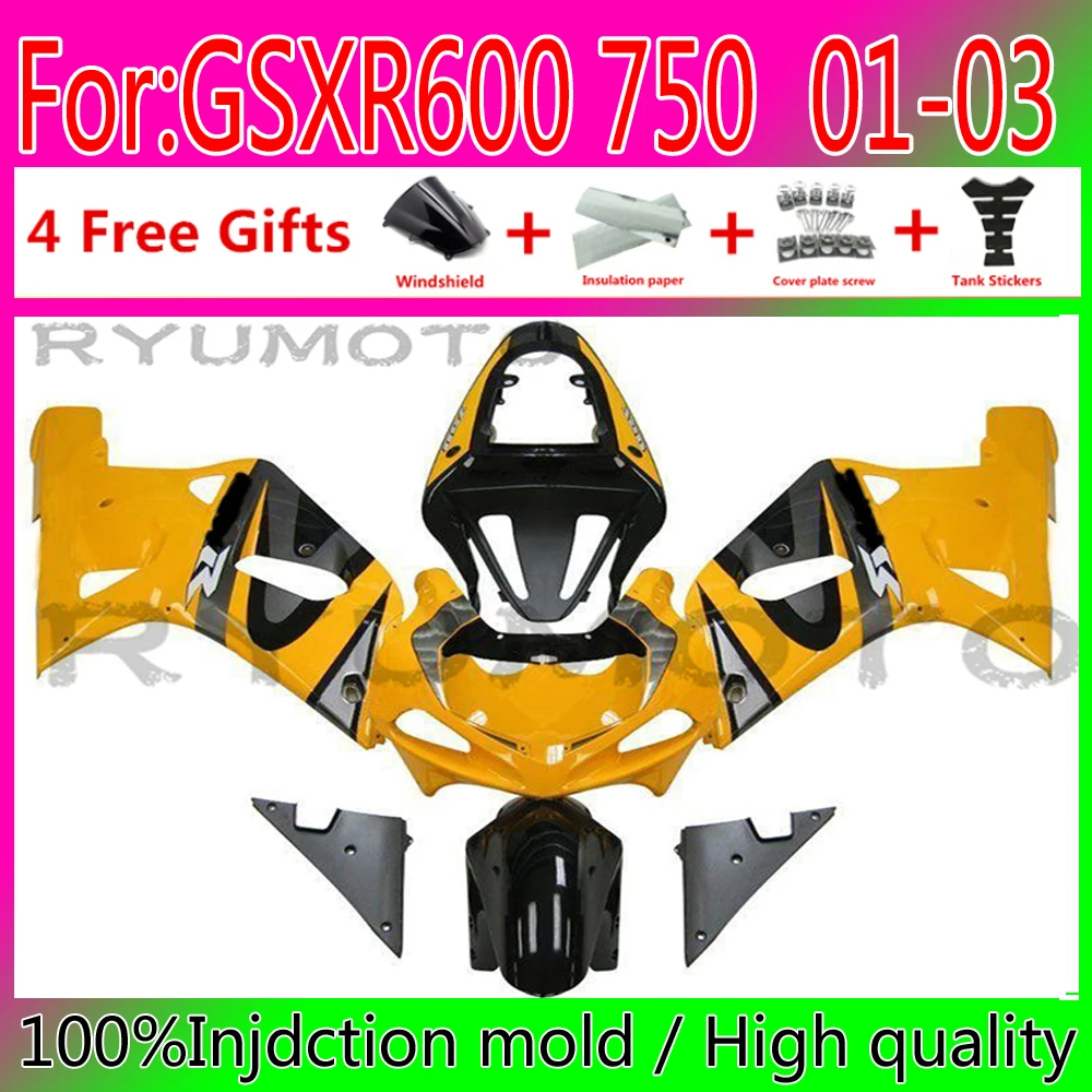 

Новый комплект обтекателей пресс-форм ABS для Suzuki GSXR600 750 GSXR 600 K1 2001 2002 2003 01 02 03 обтекатели