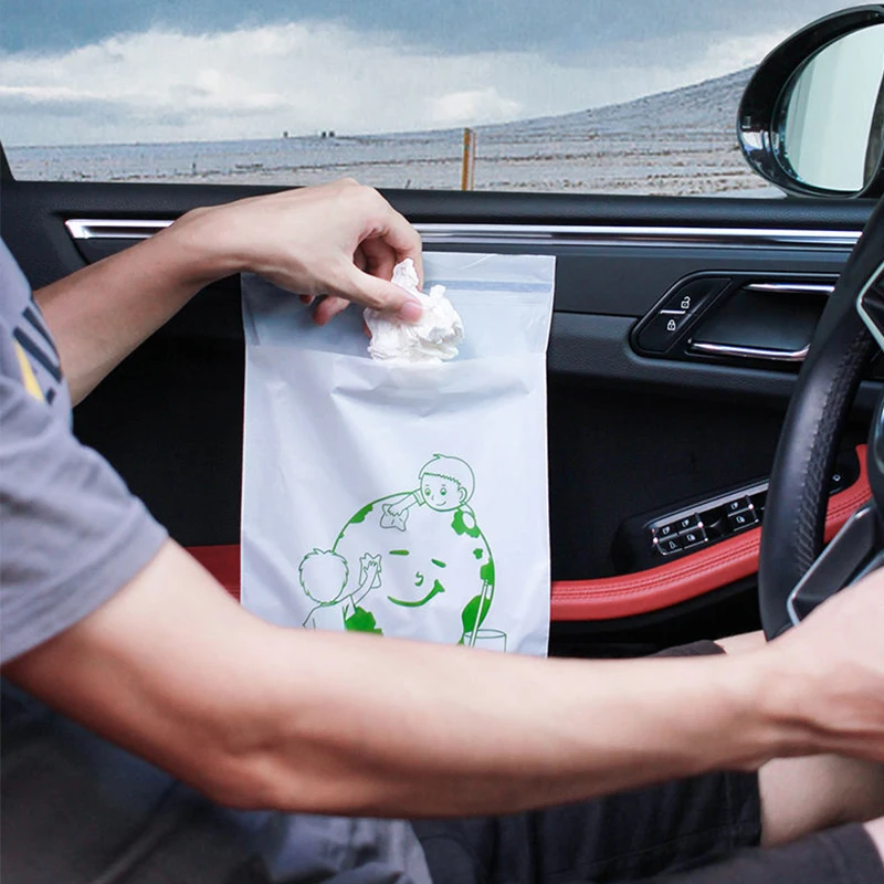 

60/120Pcs Portable Disposable Garbage Bag Car Trash Bags Rubbish Holder Storage Can Automobile Interior Decoration Accessories