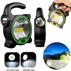 Портативный Рабочий мини-фонарь COB мощностью 30 Вт, ручной уличный аварийный фонарь (без батареи)