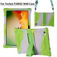 tablet case for teclast m40 p20hd 10 1 lightweight protector soft silicone tablet stand cover for telcast m40 stylus pen strap