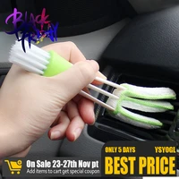 2 in 1 car air conditioner outlet cleaning tool multi purpose dust brush car accessories interior multi purpose brush clean tool