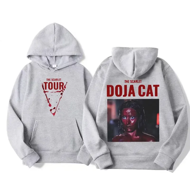 Doja Cat The Scarlet Tour 2024 графический капюшон для мужчин и женщин винтажная уличная