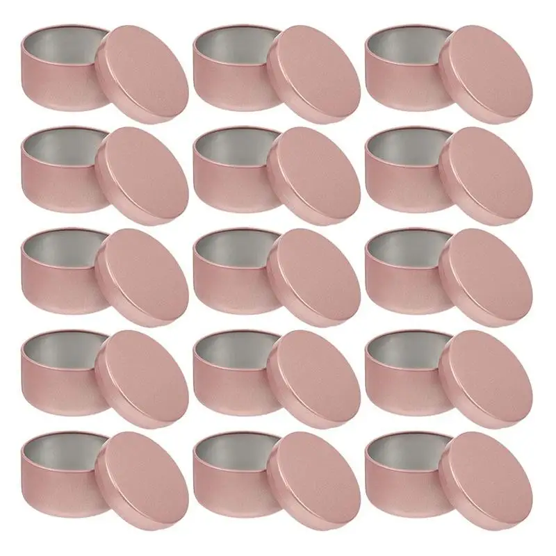 

24 Pcs Aluminum Candle Tin Round Candle Containers Practical Candle Jars Candle Small Jar Solid Aromatherapy Airtight Metal Jar