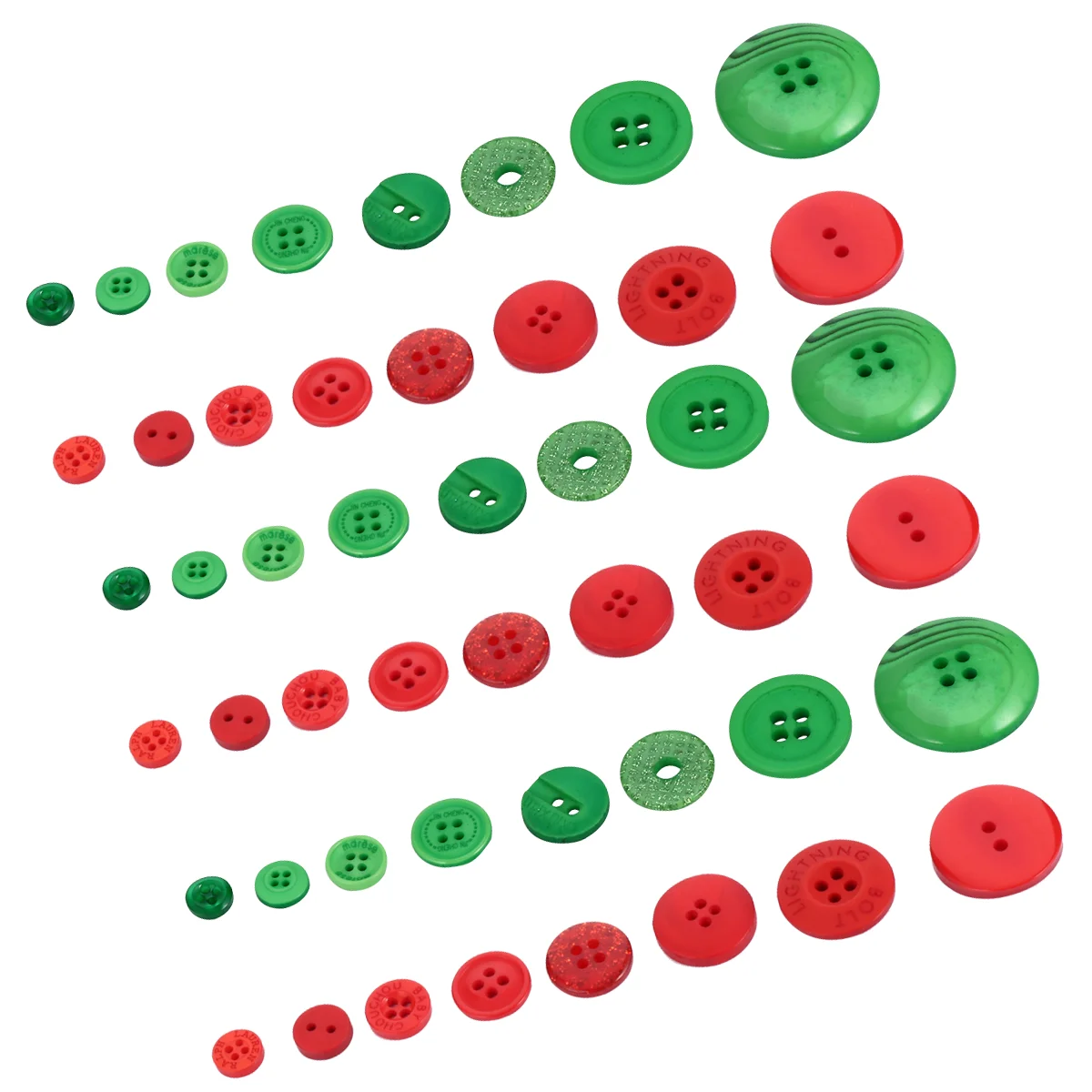 

1320 Pcs Resin Buttons Greenery Decor Clothes Fasteners DIY Ornament Flower Accessories Child