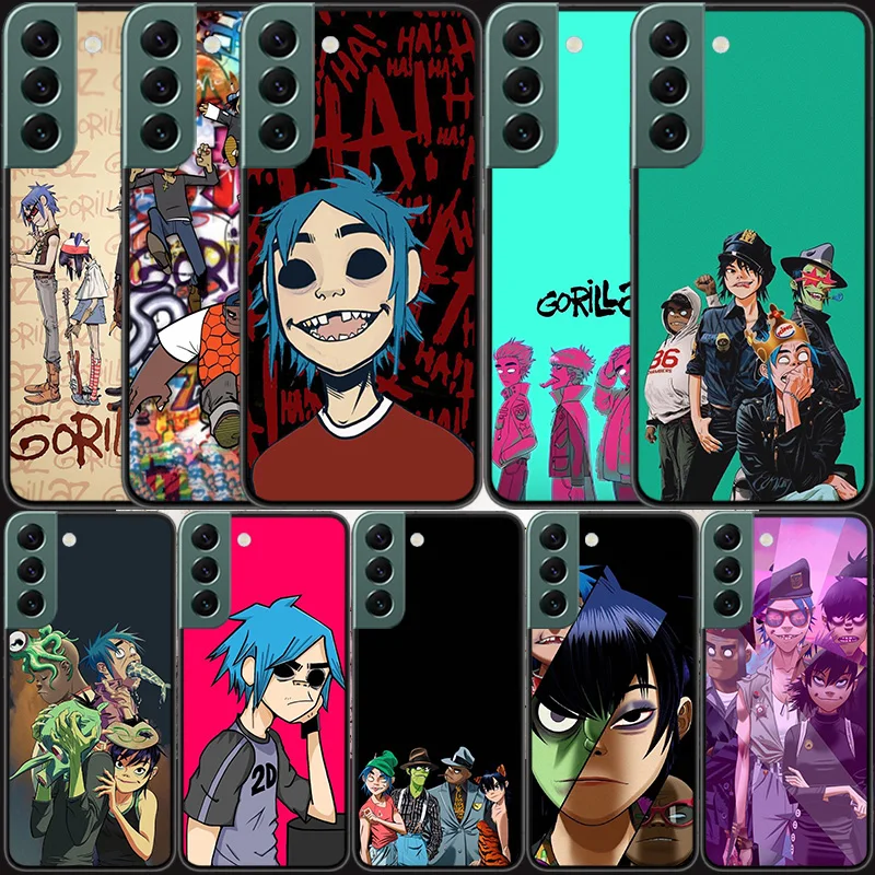 

Gorillaz Phone Case For Samsung Galaxy Note 20 Ultra 10 Lite 9 8 M11 M12 M21 M30S M31S M32 M51 M52 J8 J6 J4 Plus Cover Capa Coqu