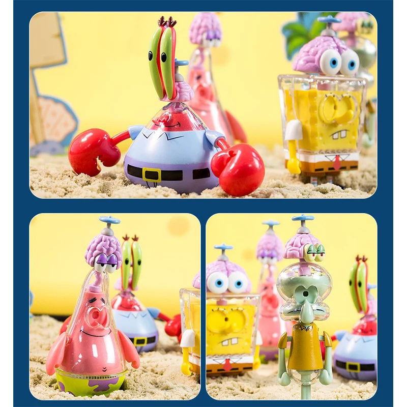 Губка Боб Квадратные Штаны экшн-фигурки сборные блоки Рождественская серия