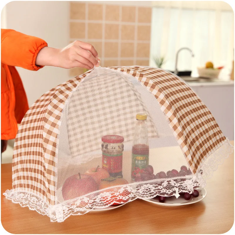 

Pop-Up Mesh Screen Food Cover Umbrella Plate Serving Tent Patio Net Reusable Collapsible for Outdoors Parties Picnics BBQ TJ8250