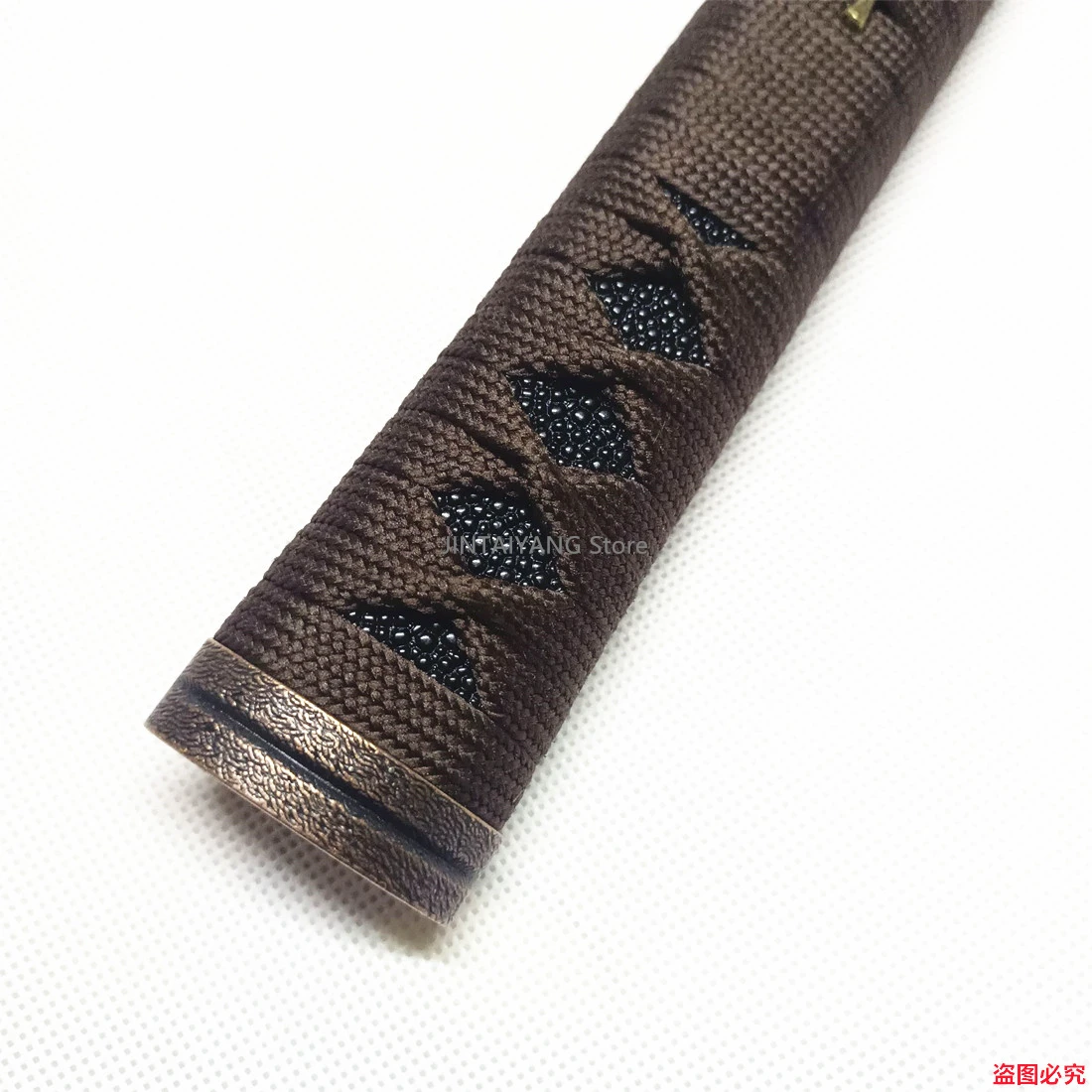 Фото Рукоятка 27 см Rikko Tsuka из сплава Fuchi Kashira, шелковая фитинги для японского самурая, катаны, меча, аксессуары для ручек №3