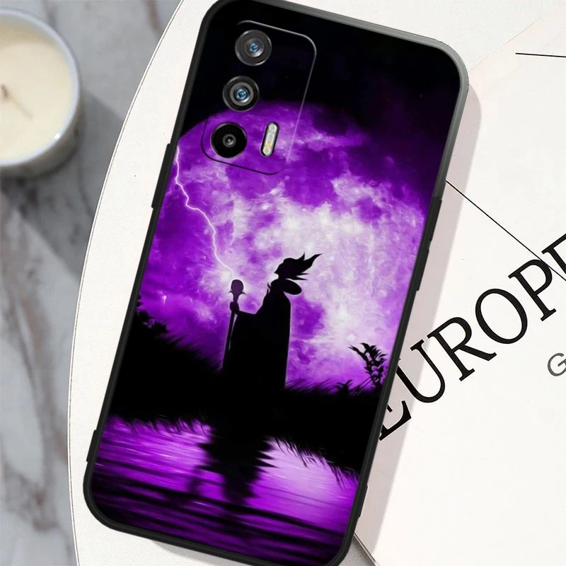 Черный чехол для телефона Disney Maleficent OPPO Realme 5 6 7 8 9 10 i (Global) Pro Narzo 50A 50i 5G Funda Shell Cover Capa