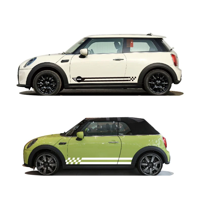 

Car Sticker Door Side Stripes For MINI Cooper Accessories Countryman F60 Clubman F54 F56 JCW 2015-2018 Hood Engine Cover Decal