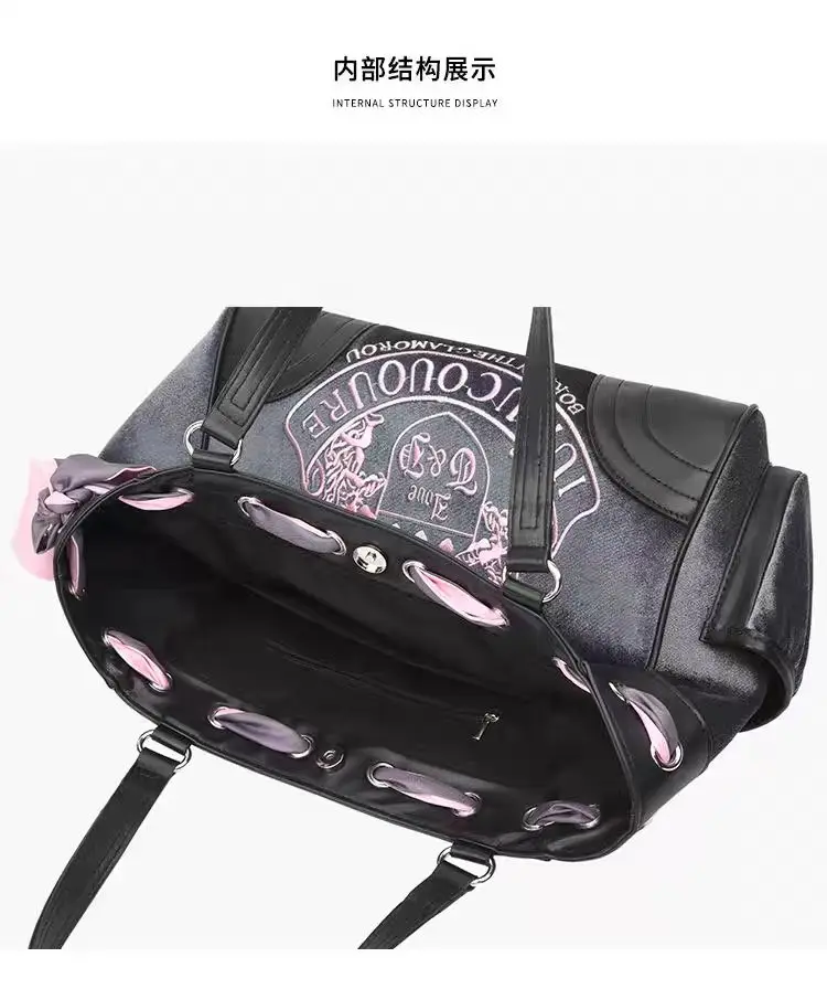 Сумка-тоут в стиле ретро для девушек модная вместительная сумочка контрастных