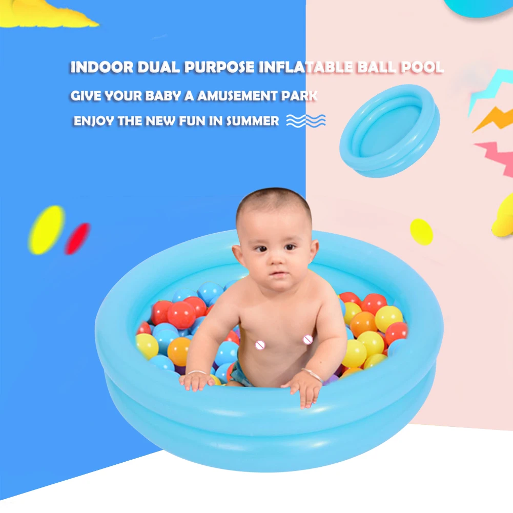 60 Round Pool Summer Baby Inflatable Swimming Pool Children Round Leakproof Basin Bathtub Portable Kids Outdoors Sport Play Toys