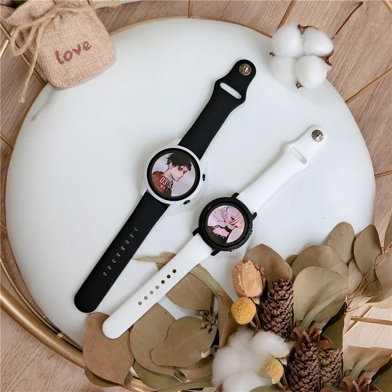 Фото Силиконовый ремешок для Samsung Galaxy Watch 7 6/5/pro/4/6 Classic/active 2 43-47-44 мм 20 мм/22 мм спортивный браслет huawei gt 4/3/2 ремешок №4