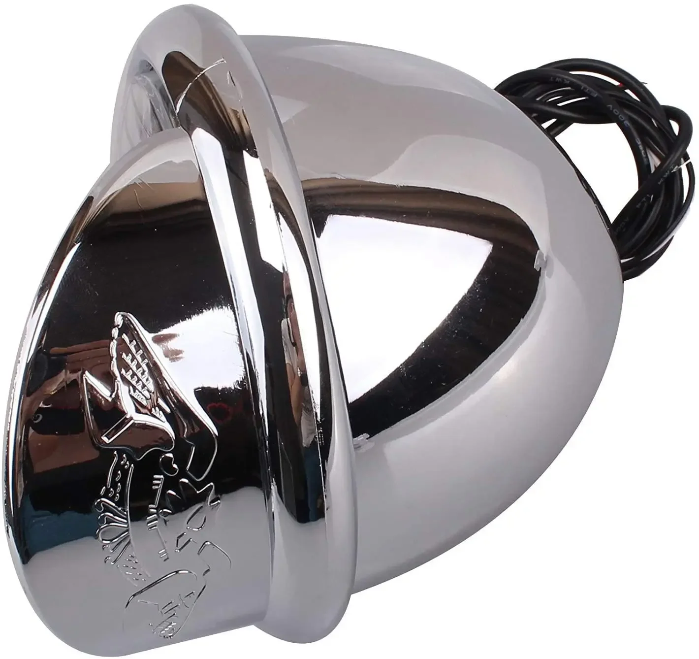 Передняя лампа для мотоцикла искусственная хромированная с ангельскими