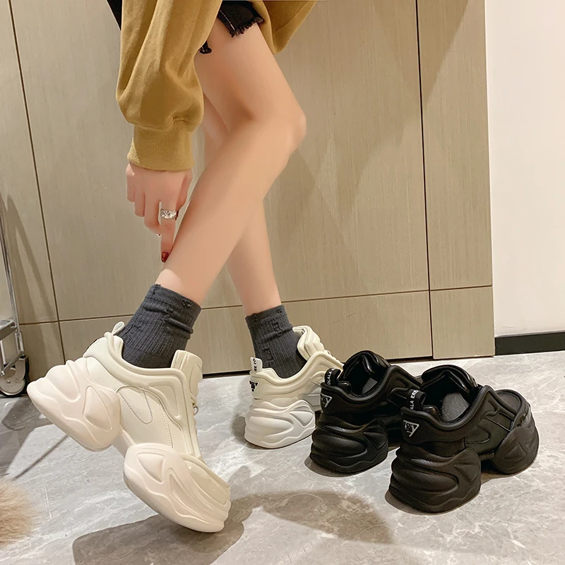 Кроссовки женские на массивной подошве повседневная обувь платформе брендовые