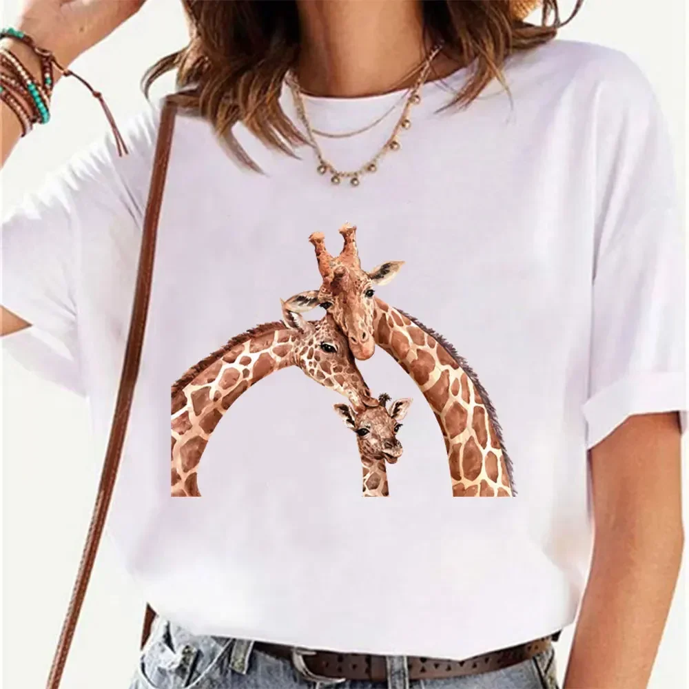 2024 новая женская модная одежда футболка с короткими рукавами и принтом