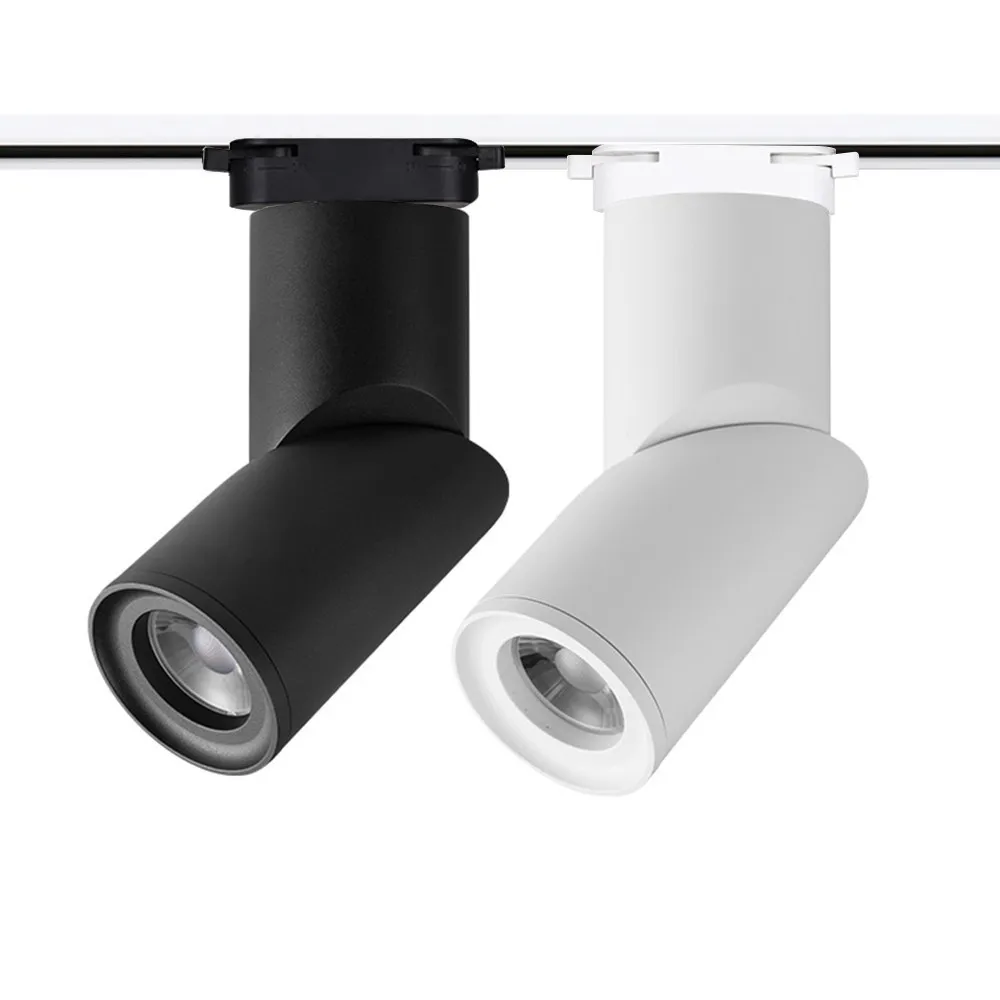 

Round High Brightness COB Foldable Dimmable LED Track Light 9W 12W15W 18W Indoor Ceiling Background Light Track Light