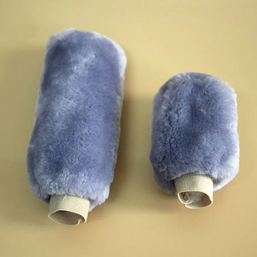 

1*Car Gear Shift Knob Cover Handbrake Grip Covers Gear Cover Plush Car Interior Accessories For Most Car