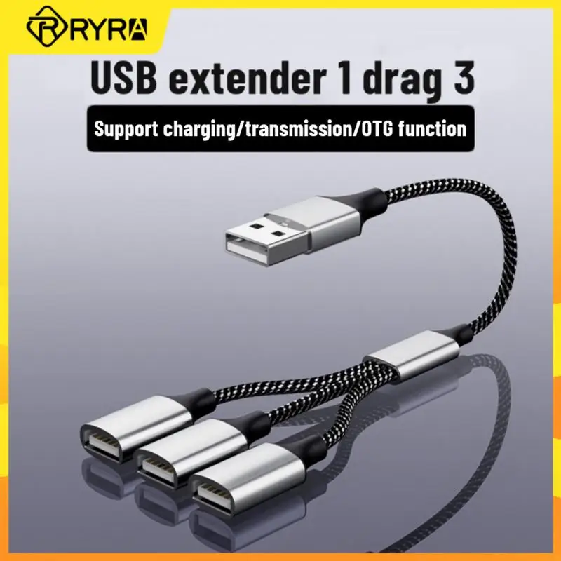 

RYRA USB Type C концентратор расширения 4 порта USB кабель сплиттер OTG быстрая передача данных Адаптер портативный конвертер для ПК ноутбука Macbook