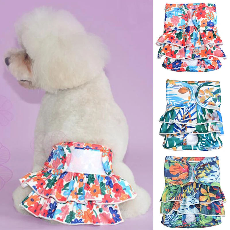 

Pets Female Dog Diaper Sanitary Physiological Pants Pet Briefs Diapers Menstruation Washable Cotton Underwear Pets Supplies