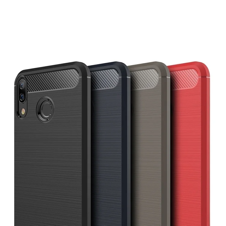 

Applicable Lenovo Z5 mobile phone shell fiber pattern K8note protective cover Lenovos5 edged soft TPU brushed shell