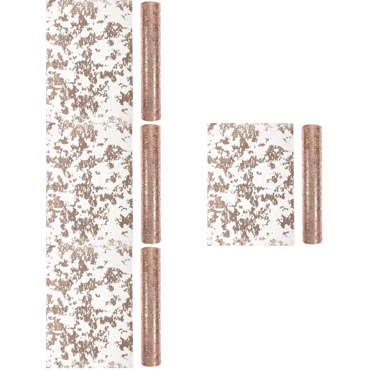 

4pcs Metallic Table Runner Roll Wedding Table Decor Dining Table Decoration Craft Material