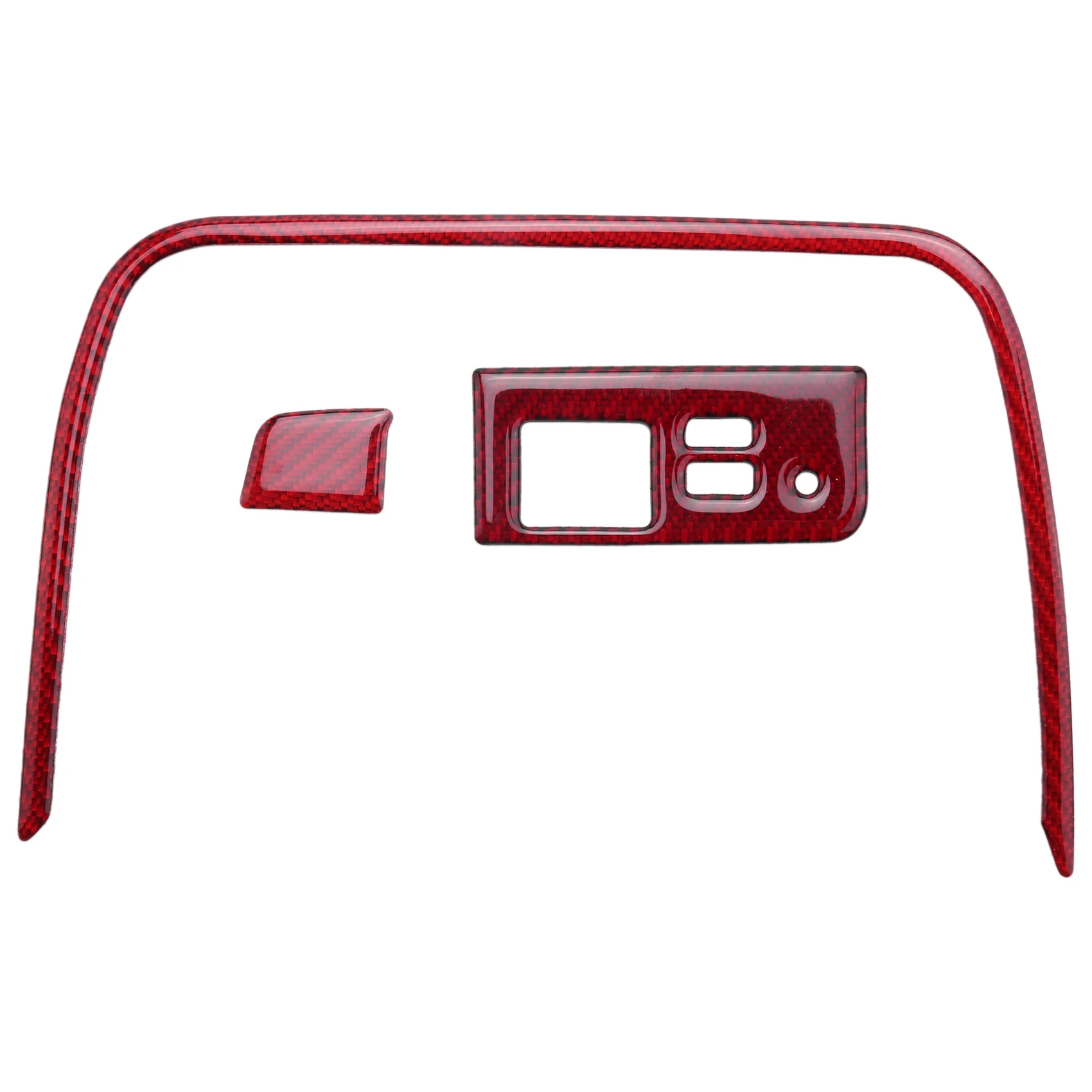 

For Mazda MX-5 Miata Roadster 2016+ MX5 ND Car USB Button Panel Center Console Strips Cover Trim Carbon Fiber Sticker