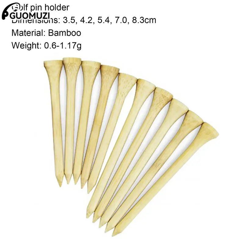 Tees Bamboo Tee Golf Balls Holder 4 Sizes Available Stronger Than Wood Tees Drop Ship 42mm 54mm 70mm 83mm