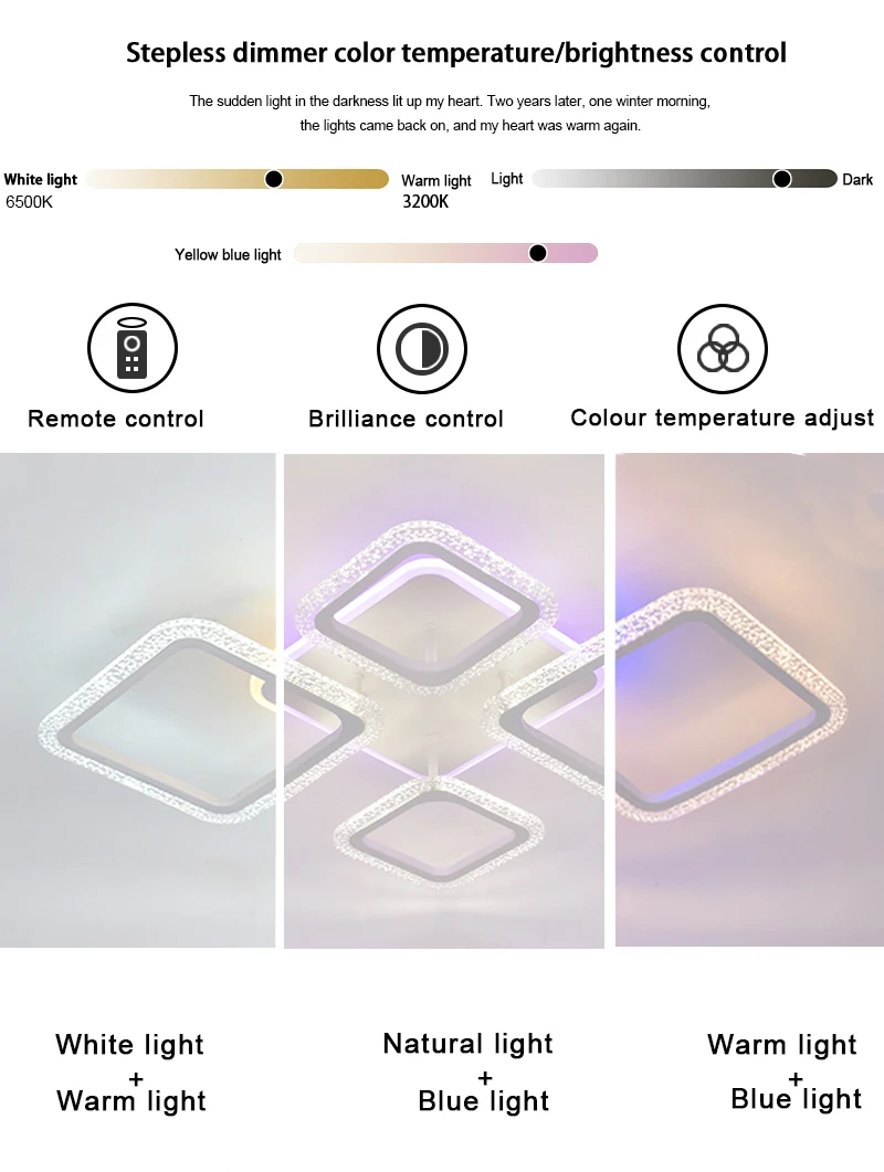 Современный светодиодный потолочный светильник RENQ с 4 кольцами лампа для спальни