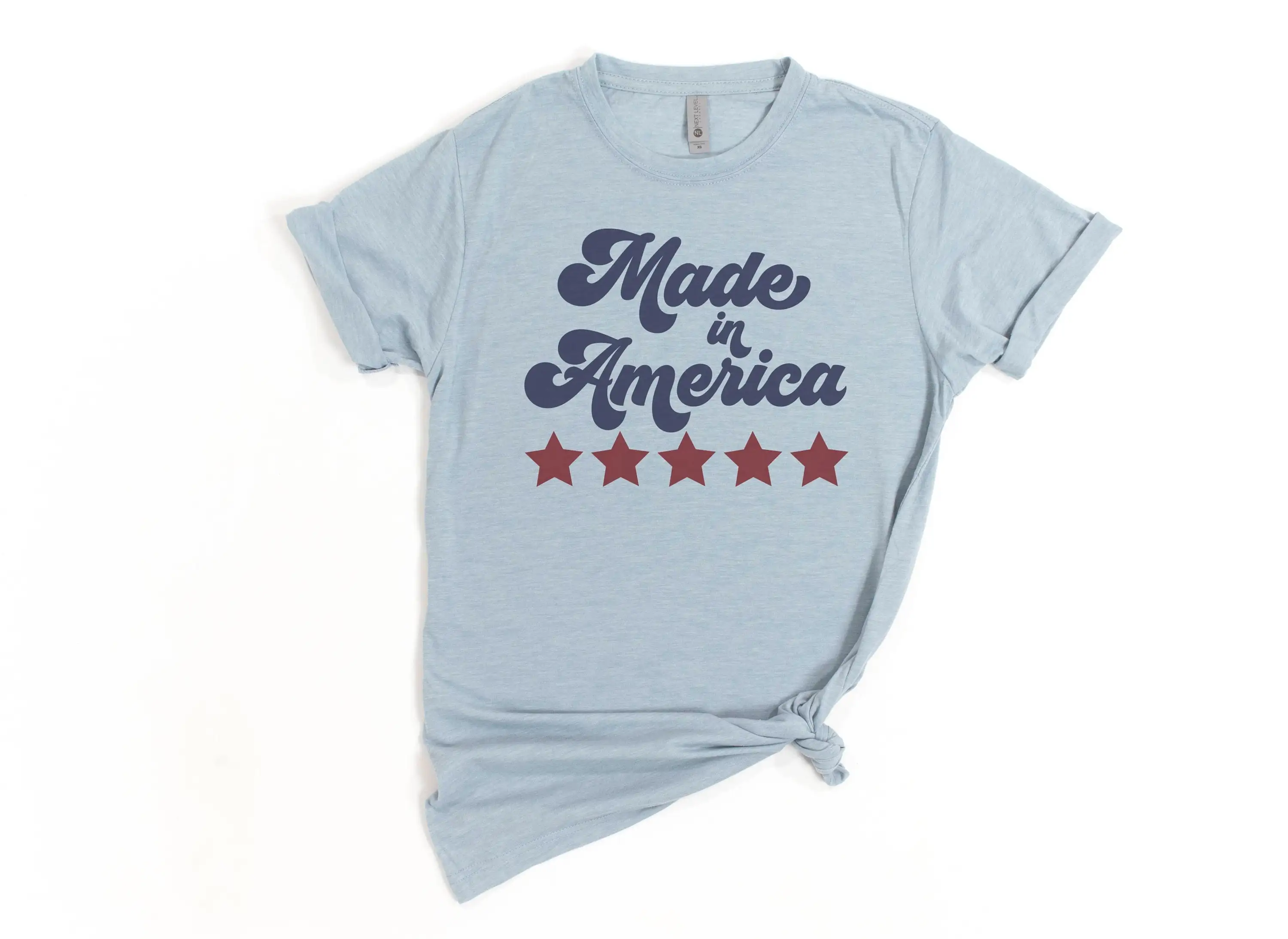 Футболка сделано в Америке патриотическая женская футболка 4 июля с изображением