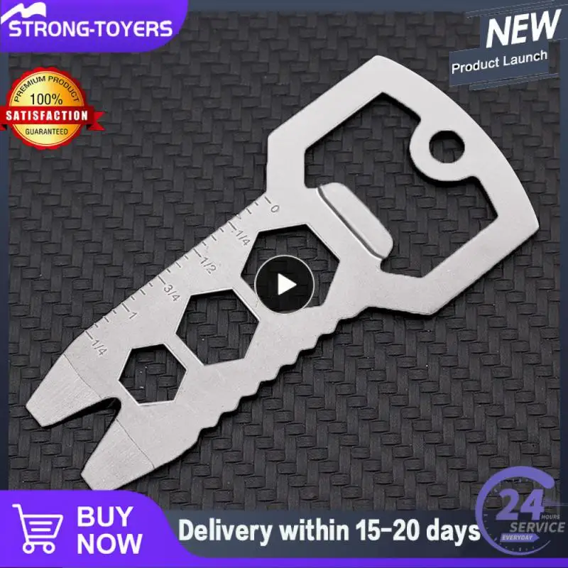 

Universal Key-shaped Pocket Tool Portable Pocket Tool Bottle Opener Hexagonal Pendant Multifunctional Steel Key-shaped