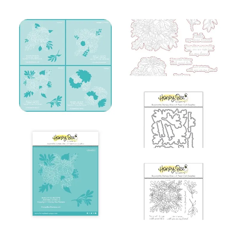 

Cutting Dies Stamps Stencil Scrapbook Diary Decoration Stencil Embossing Template Diy Greeting Card Handmade Beautiful Blooms