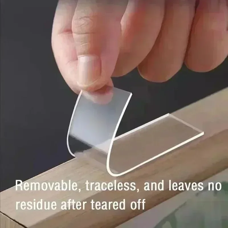 Многоразовая лента из ПВХ двусторонние наклейки прозрачная бесследная моющаяся