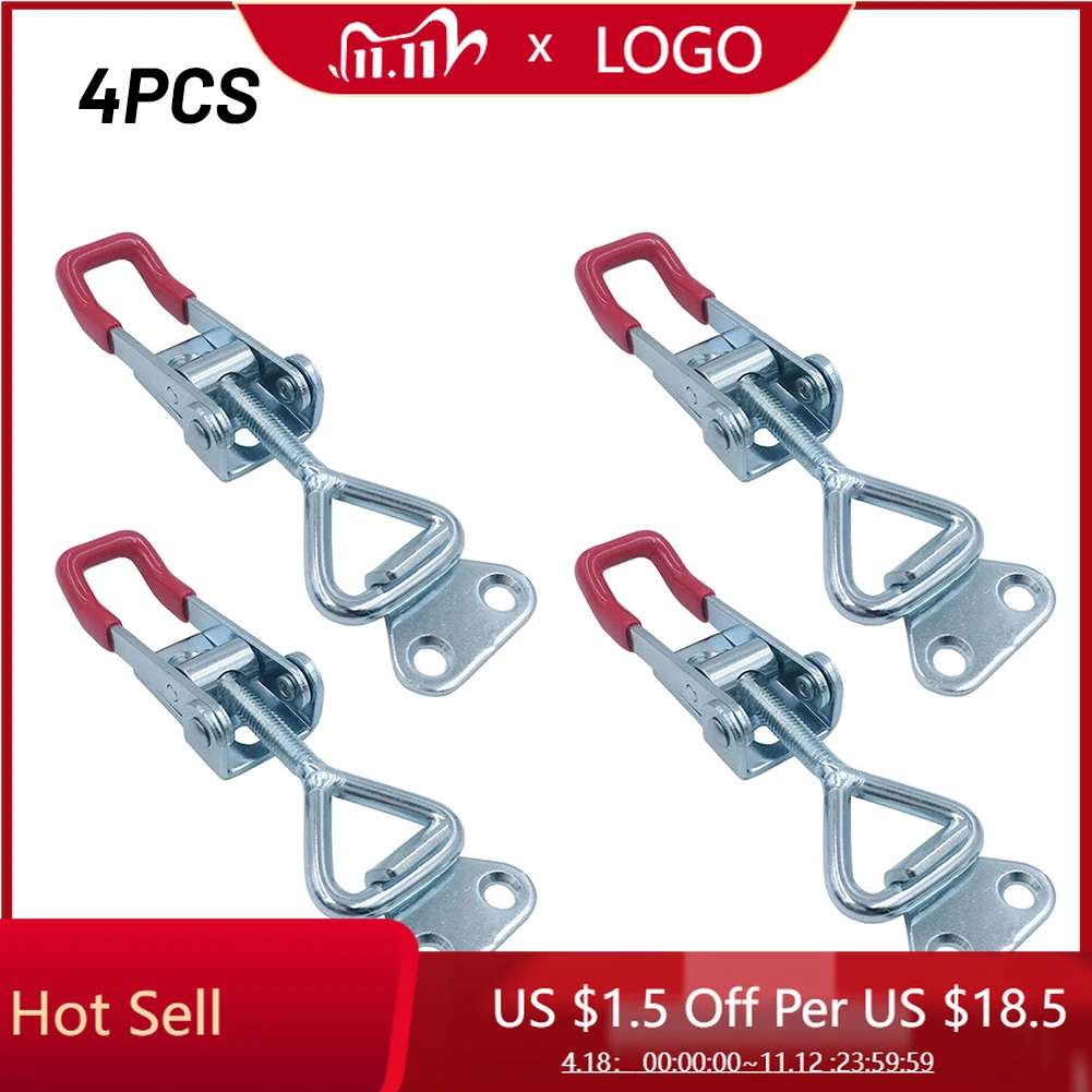 

4Pcs Metal Quick Release Latch Toggle Clamp GH-4001 Clamps Fast Clip Hand Tool Holding For Woodworking Or Circuit Boards