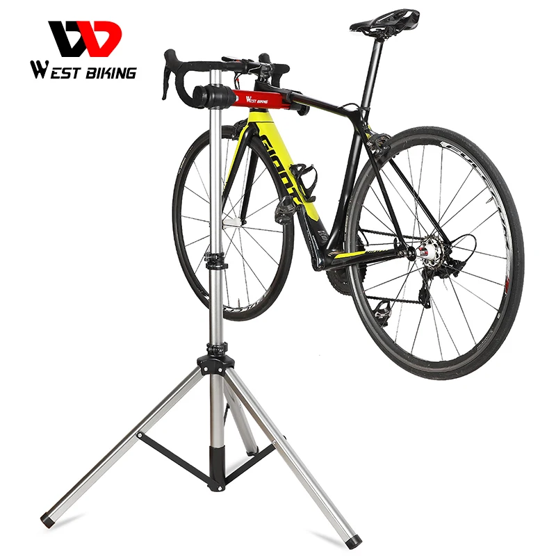 Bike Repair Stand Aluminum Alloy MTB Road Bike Work Stand Professional Bicycle Repair Tools Adjustable Foldable Parking Racks