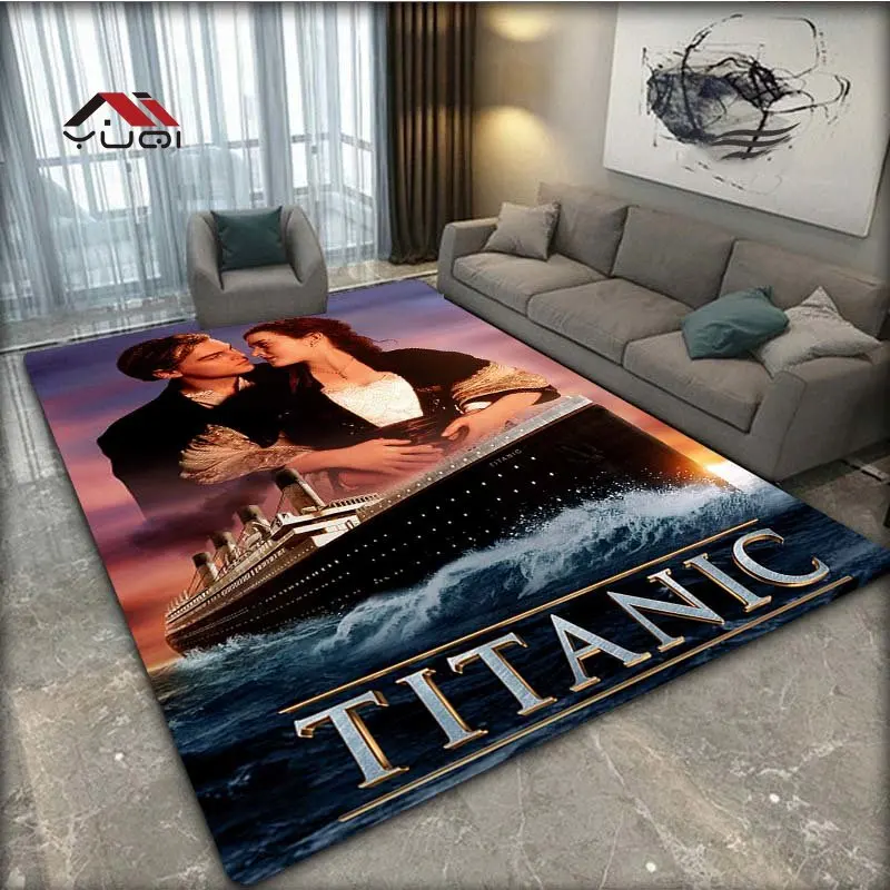 

Titanic Pattern Living Room Area Carpet Bathroom Mat Creative Doormat Bedroom Mat Outdoor Rug Bedroom Decor 15 Sizes