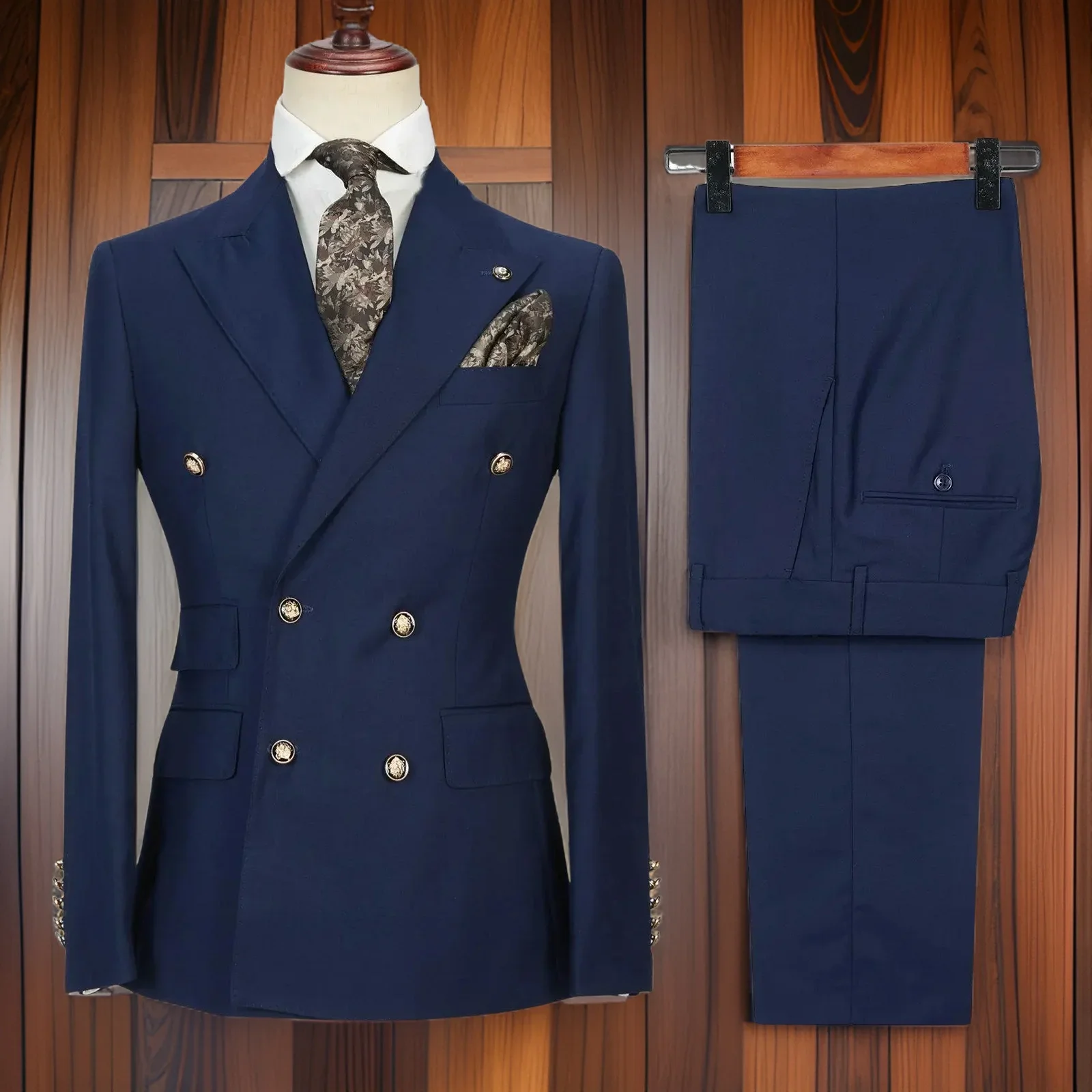 Облегающие деловые костюмы для мужчин двубортный пиджак итальянский стиль с