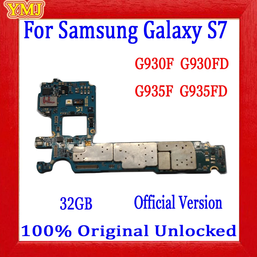 Бесплатная доставка Материнская плата для Samsung Galaxy S7 G930FD G930F G935F G935FD G930V материнская плата с полными ЧИПАМИ 100% протестированная пластина 32 Гб