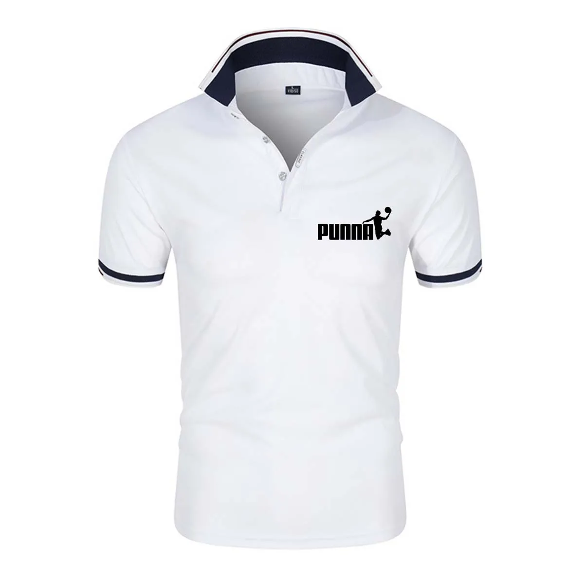 Европейская и американская мужская хлопковая рубашка-поло с вышивкой Новинка