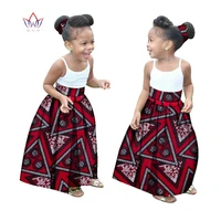 summer children african clothes customized girl fashion long skirt african dashiki print clothing girl skirt causal party wyt34