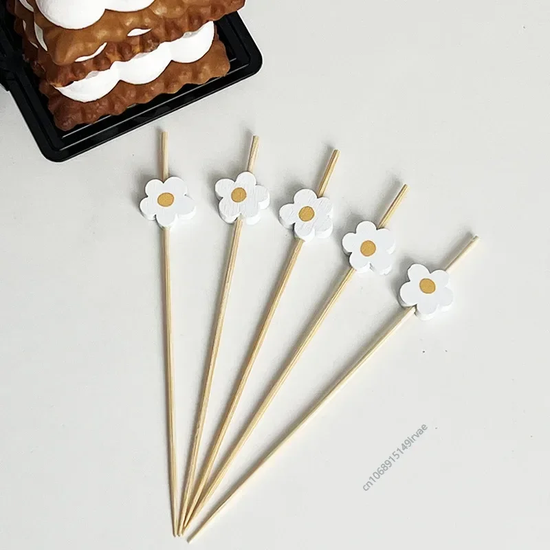 100 шт. одноразовые бамбуковые предметы питания