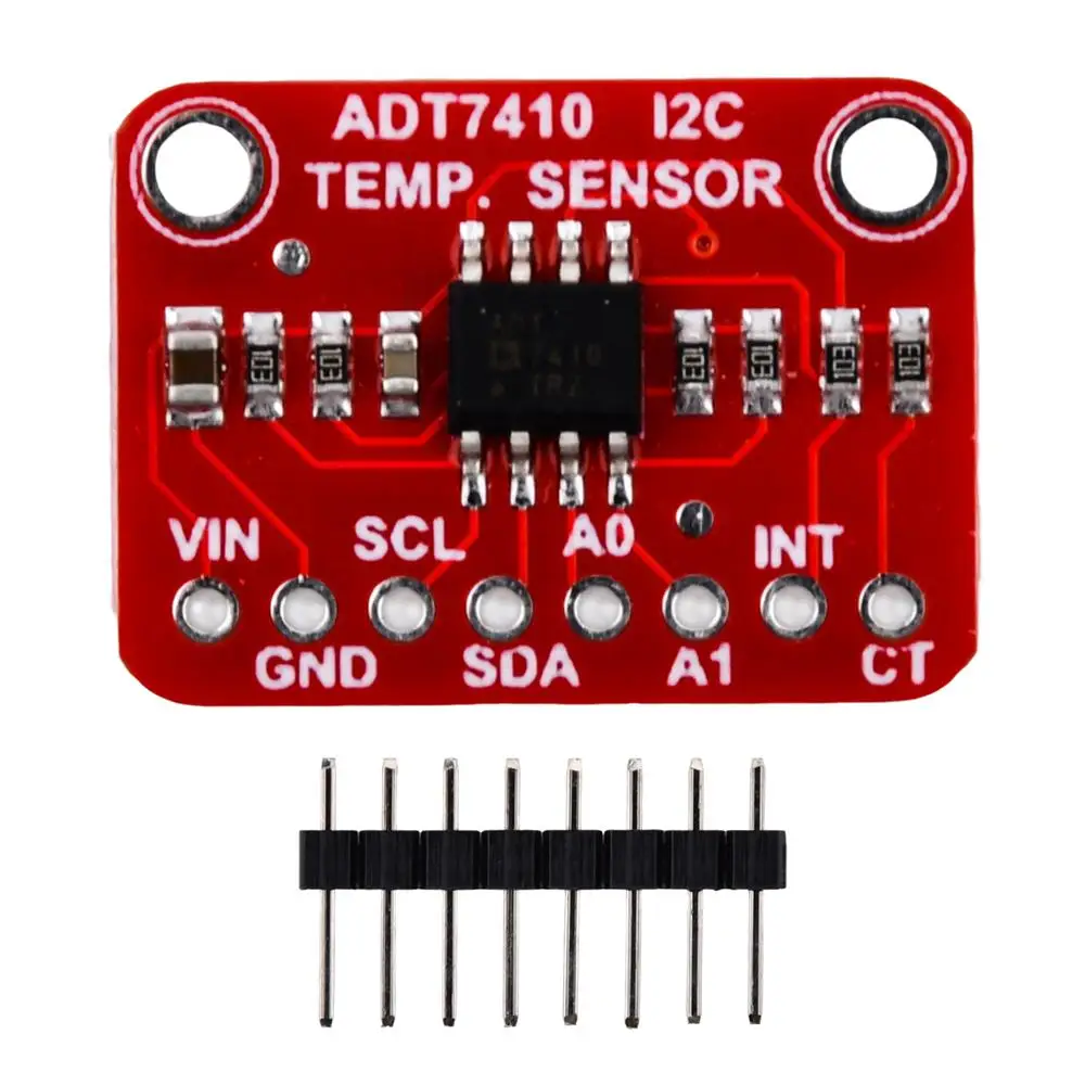 

Высокоточный датчик температуры ADT7410, распределительная плата I2C, 16 бит, 0,0078 ° C, датчик температуры